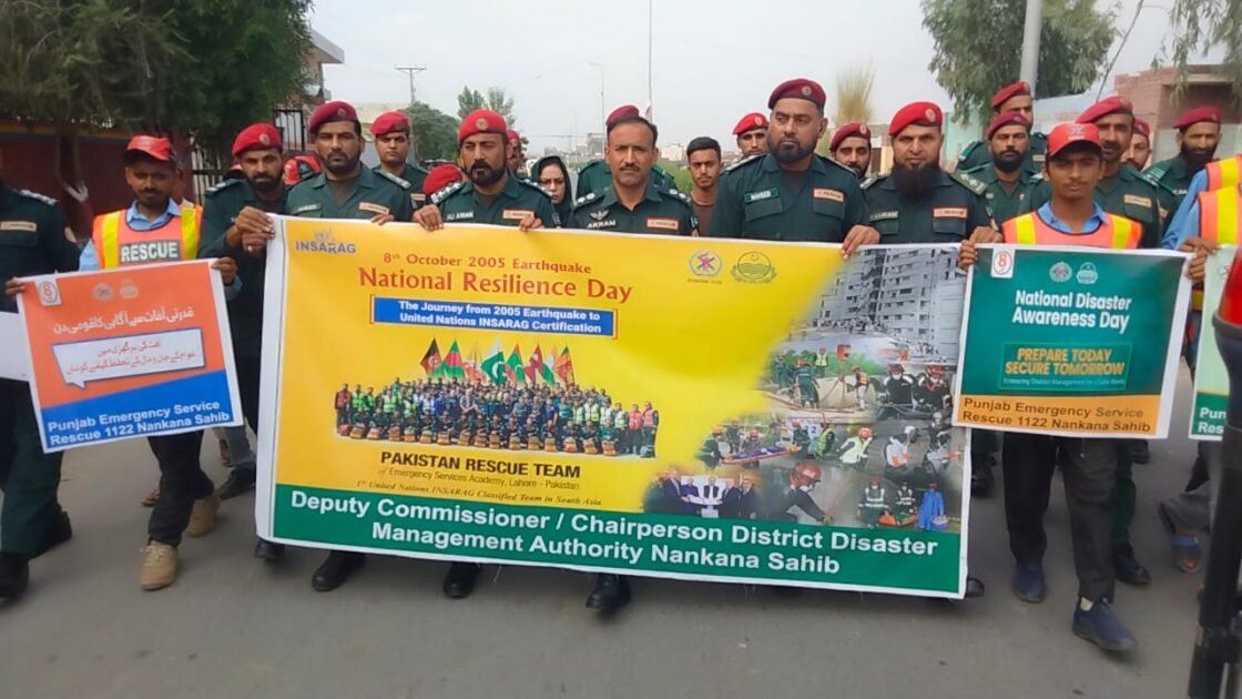 ننکانہ صاحب) محمد عرفان سانحات سے آگاہی کے قومی دن کے حوالے سے ڈسٹرکٹ ایمرجنسی آفیسر محمد اکرم پنوار کی قیادت میں ضلعی ہیڈ کوارٹرز پنجاب ایمرجنسی سروس ریسکیو1122 ننکانہ صاحب میں سیمینار منعقد ہوا جس میں ریسکیو افسران،ریسکیو سکاؤٹس،طلباء و طالبات اور ریسکیو اہلکاروں کی کثیر تعداد نے شرکت کی
