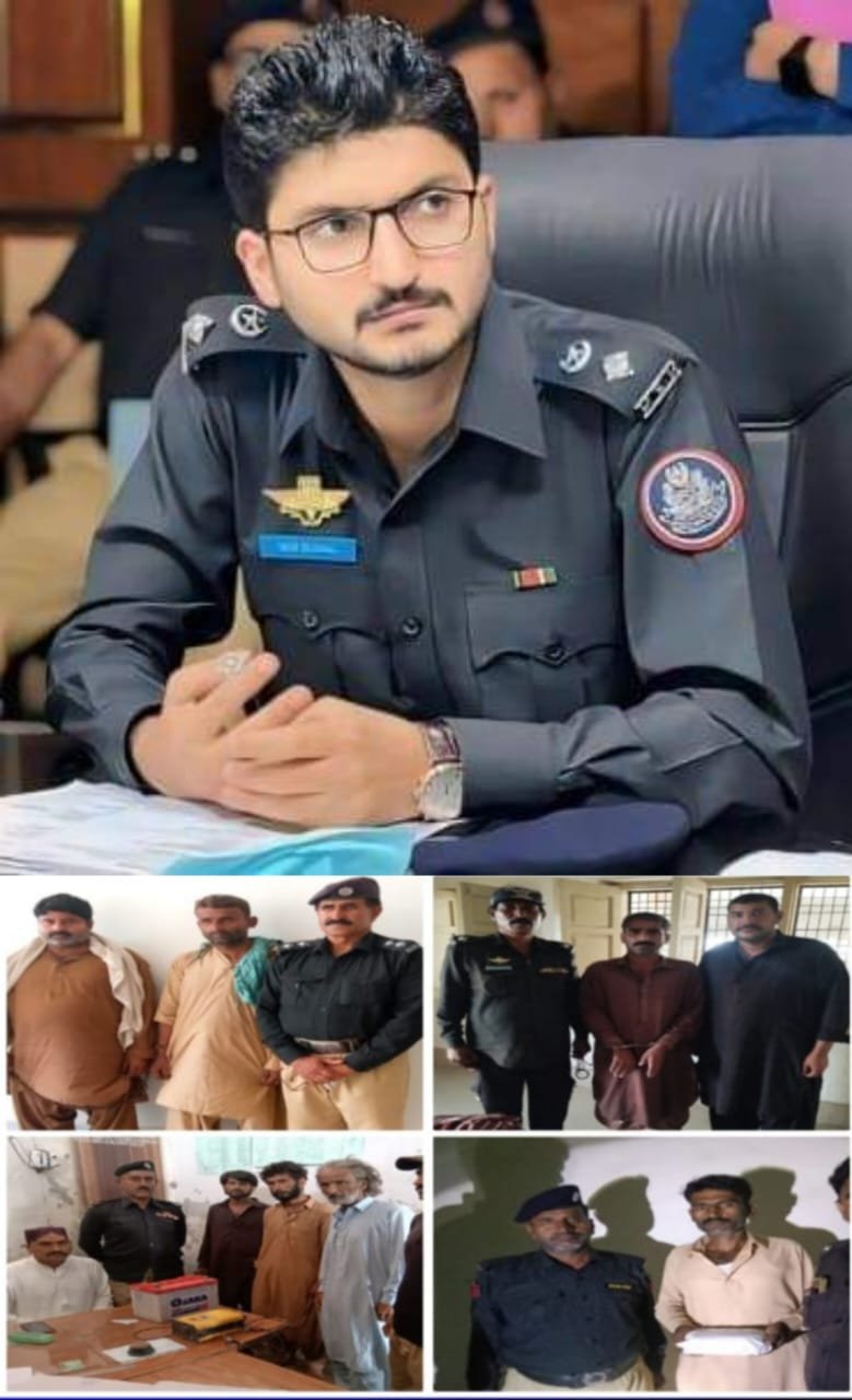 لاڑکانہ(شبیر سومرو) ایس ایس پی لاڑکانہ میر روحل خان کھوسو کی جانب سے جاری کردہ ہدایات و احکامات پر لاڑکانہ پولیس کا کرمنلز کے خلاف کریک ڈاؤن