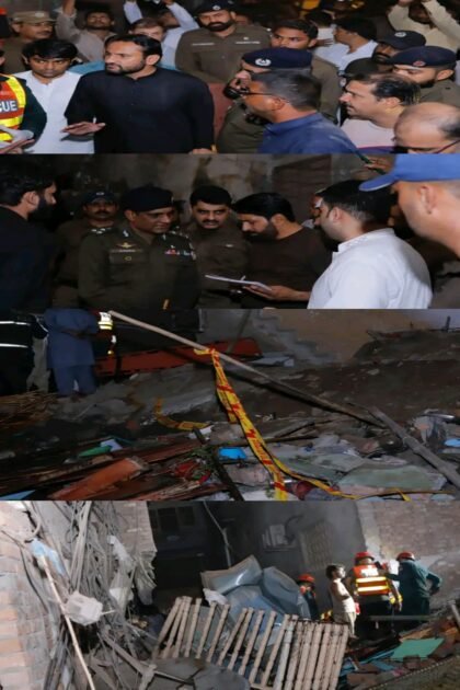 ملتان )میاں فہد شہزاد ملتان تھانہ دہلی گیٹ کی حدود محلہ آغا پورہ میں گھر میں رکھے آتش بازی کے سامان کی وجہ سے دھماکے سے چھت گرنے کا افسوسناک واقعہ، 03 افراد جاں بحق جبکہ 03 افراد زخمی ہو گئے سی پی او ملتان صادق علی ڈوگر اور ڈپٹی کمشنر ملتان وسیم حامد سندھو امدادی سرگرمیوں اور جائے وقوعہ کا جائزہ لینے کے لیے موقع پر پہنچ گئے